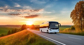 Ithaca NY motorcoach bus for 30 to 56 passengers, long trips and big groups